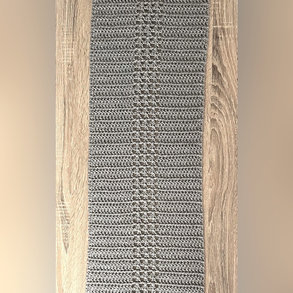 Handmade Crochet Table runner 47inx12in